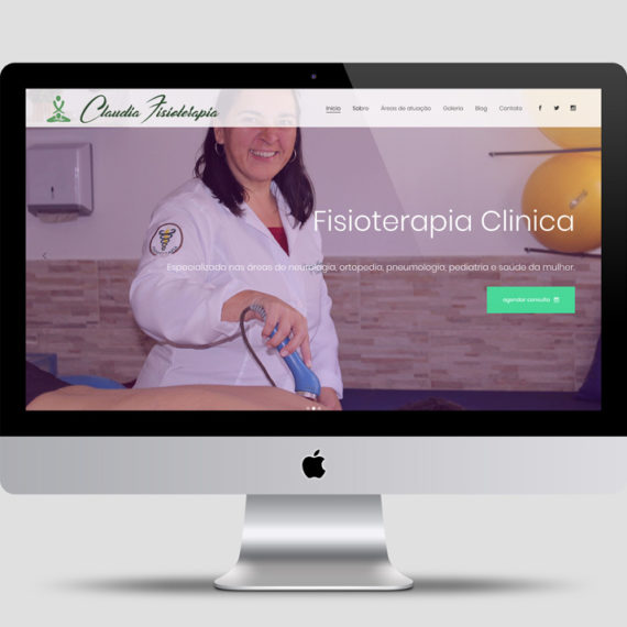 WEB DESIGN - Physiotherapy Clinic Claudia (Brazil)