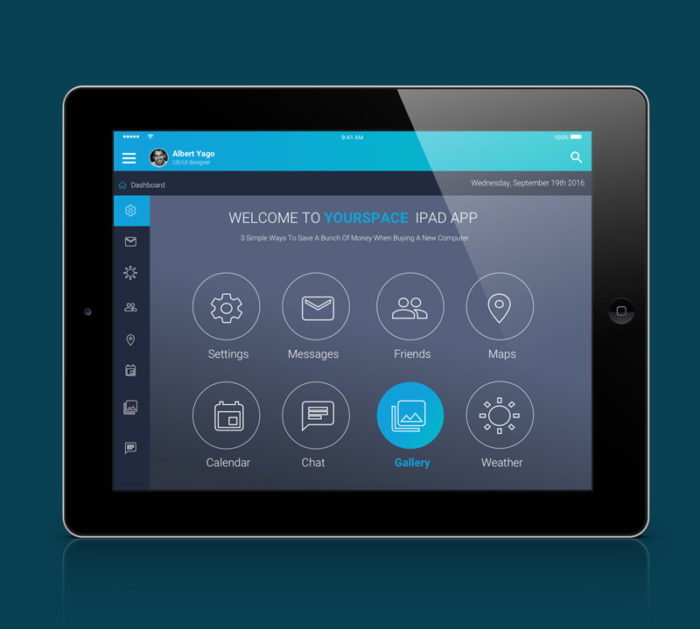 UI TABLET DESIGN Organizeit Puntto Digital